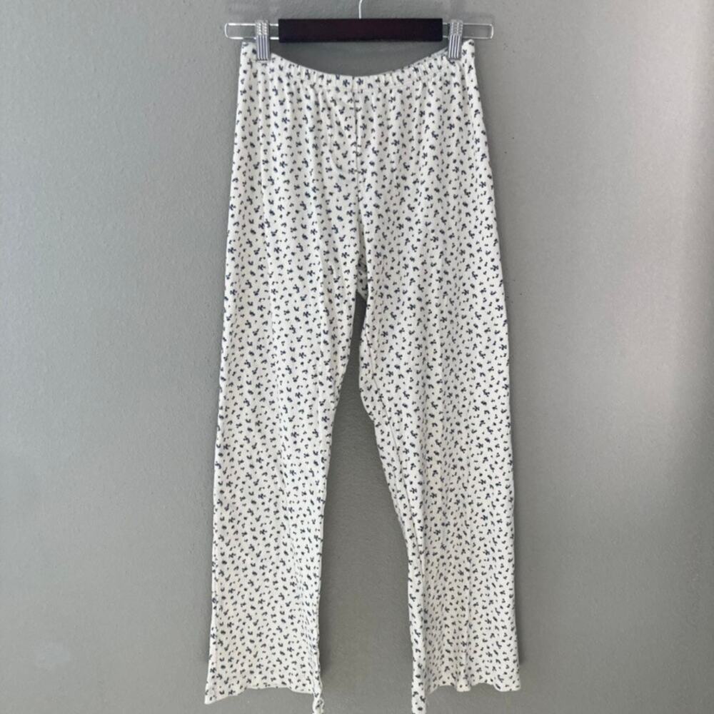 Brandy Melville Pointelle Knit Cottagecore Floral Matching Set Loungewear - Picture 7 of 10
